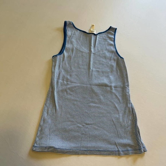 5/ $25 Ann Taylor Loft Blue White striped tank top XL - Picture 6 of 6